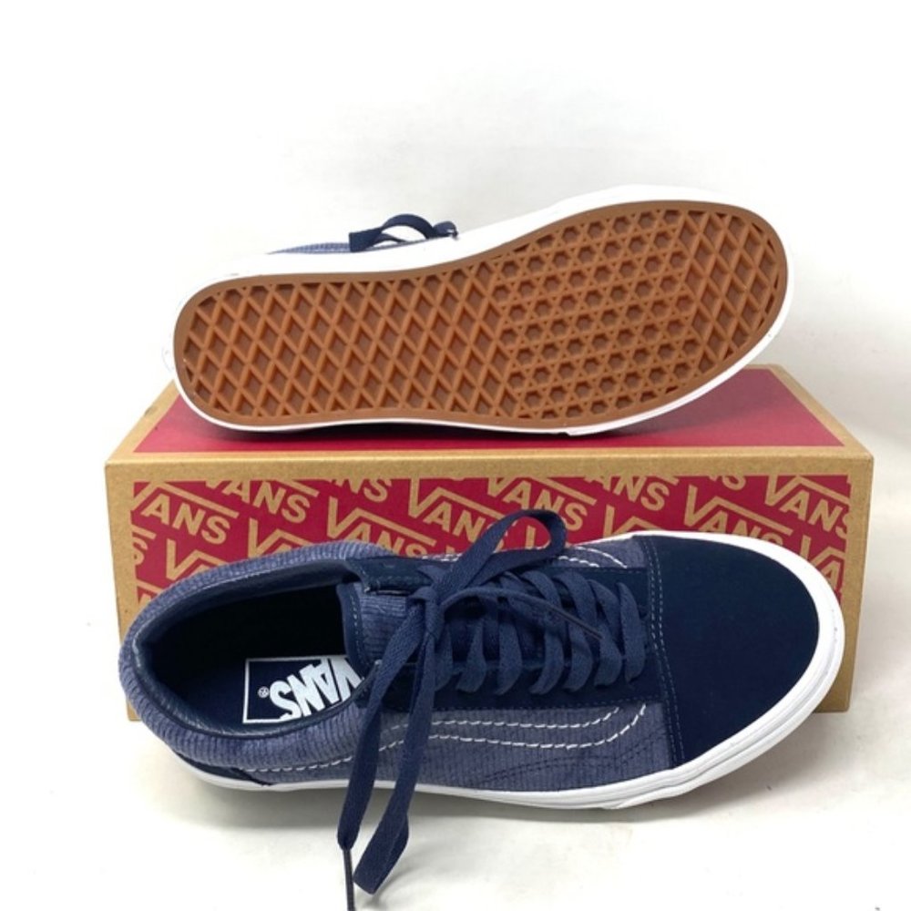 VANS Old Skool Parsley Skate Men's Blue Canvas Suede Casual Sneakers VN0A4BV5TPN - Picture 4 of 9